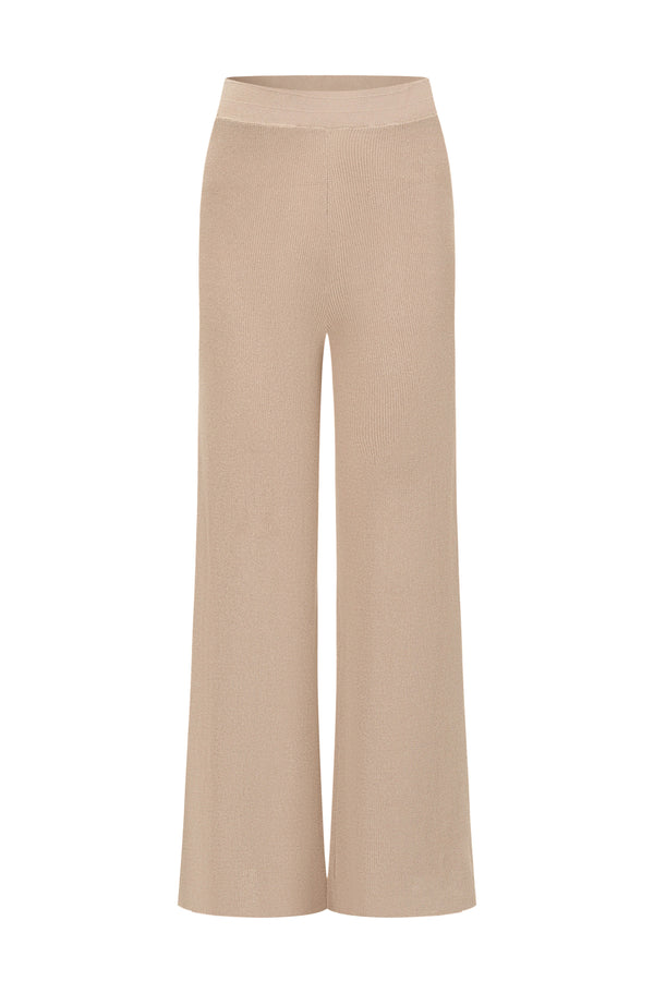 SWAYING/KNIT straight pants SW24SS3B49 khaki PS83
